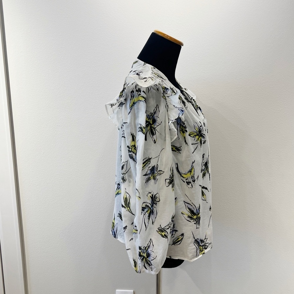 Tanya Taylor Delaney Floral Cotton Top - Picture 4 of 12